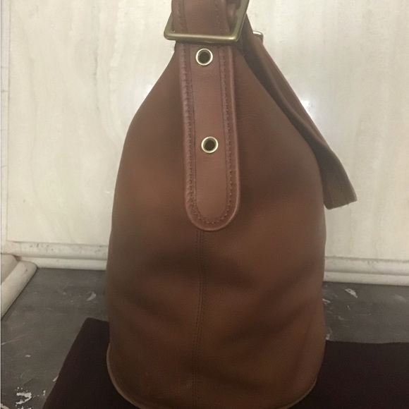 Coach hobo XL hand bag carmel leather euc vintage - Picture 4 of 5